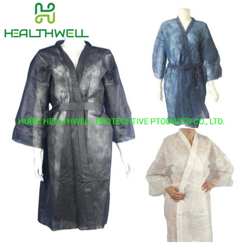 Disposable Nonwoven Beauty Salon SPA Pajamas Gown