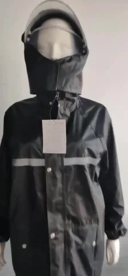 Moto imperméable de manteau de pluie de livraison de nourriture de conception faite sur commande avec le chapeau